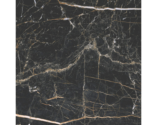 Wand- en vloertegel Marquina zwart-goud gemarmerd 597x59,7 cm gerectificeerd Wand- en vloertegel Marquina zwart-goud gemarmerd 597x59,7 cm gerectificeerd