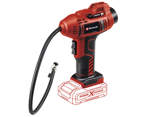 Einhell accu-luchtpomp met slang en Power X-Change accu