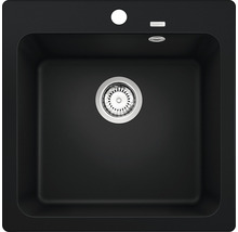 Spoelbak van composietmateriaal met zeefkorf en afstandsbediening