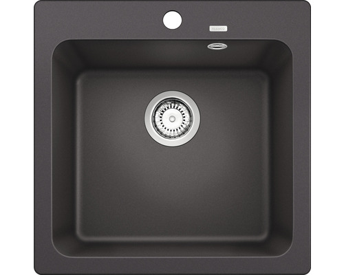 Spoelbak van silgraniet met afvoergarnituur