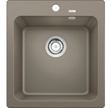 Spoelbak van silgraniet met afvoersysteem