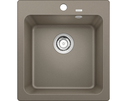 Spoelbak van silgraniet met afvoersysteem