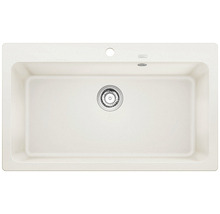 Spoelbak van composietmateriaal met afvoergarnituur