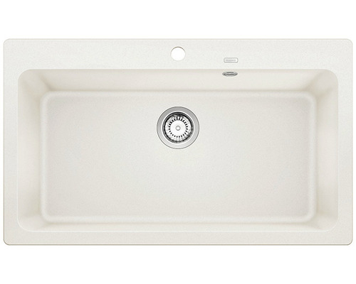 Spoelbak van composietmateriaal met afvoergarnituur