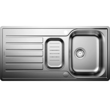 Spoelbak van roestvrij staal met afdruiprek