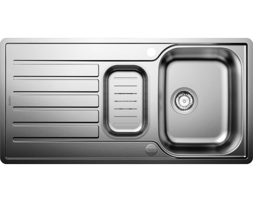 Spoelbak van roestvrij staal met afdruiprek