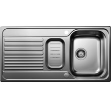 Roestvrijstalen spoelbak met afdruiprek en wasbak