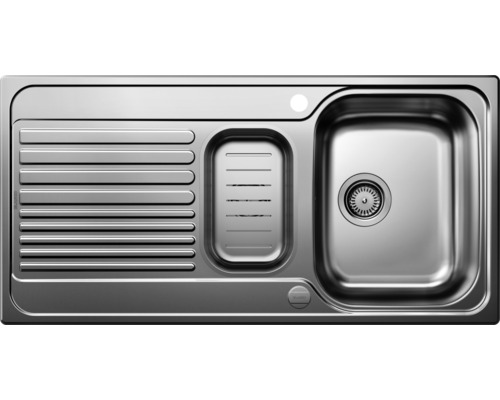 Roestvrijstalen spoelbak met afdruiprek en wasbak