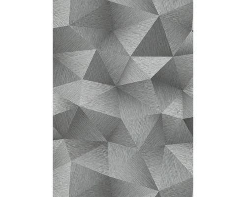 ERISMANN Vliesbehang 10216-10 Fashion for Walls III geometrisch grijs Behang met driehoekig geometrisch design