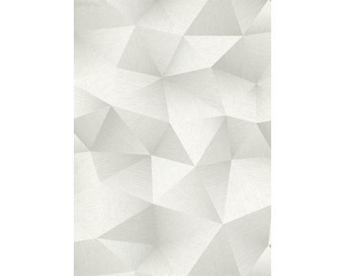 ERISMANN Vliesbehang 10216-31 Fashion for Walls III geometrisch grijs Behang met driedimensionaal driehoekpatroon