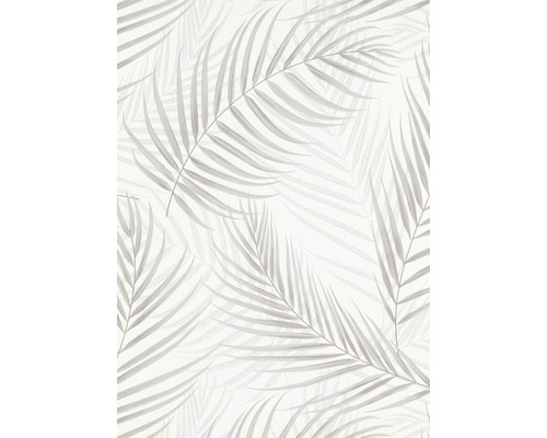 ERISMANN Vliesbehang 10221-31 Fashion for Walls III bladeren grijs Behang met palmenbladdessin