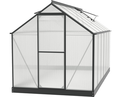 Kweekkas met polycarbonaatplaten en dakraam