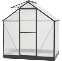 Tuinkas met polycarbonaatplaten en dakraam