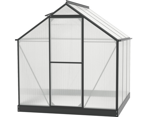 Kas met polycarbonaat platen en metalen frame