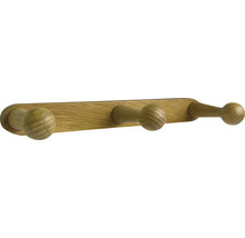 Houten kapstok met drie haken