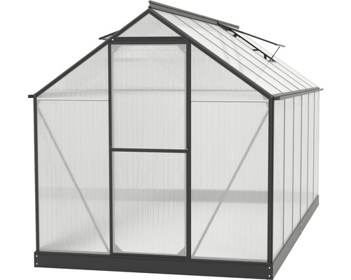 Tuinkas met polycarbonaat platen en aluminium frame