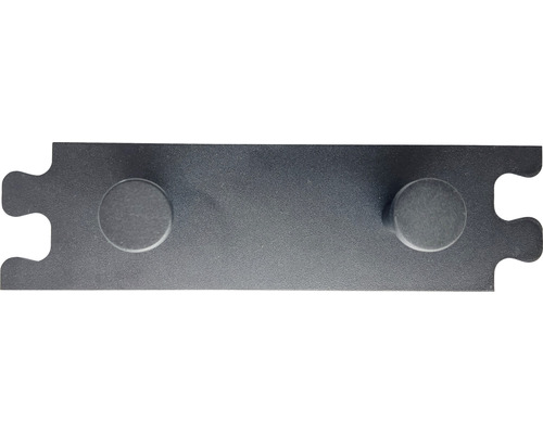 Metalen connector met twee ronde noppen