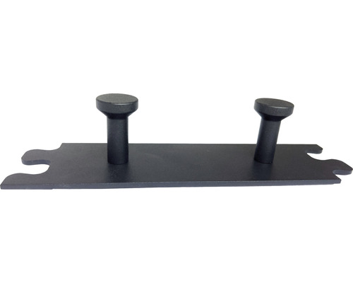 Metalen sokkel met twee pinnen