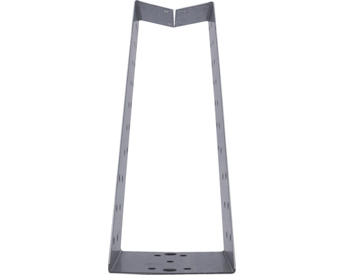 Metalen paalanker met gaten voor houten constructies