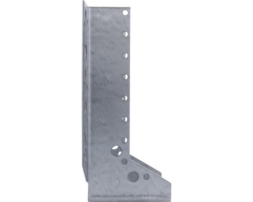 Metalen hoekverbinder met diverse boorgaten