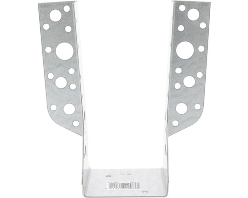 Metalen paaldrager met gaten voor bevestiging