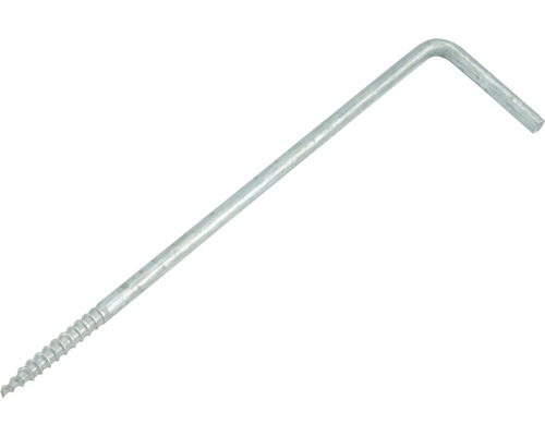 Hoekhaak van metaal met schroefdraad