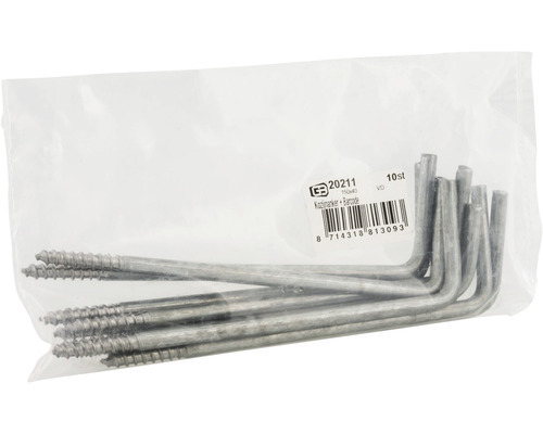 Verpakking met tien raamkozijnschroeven