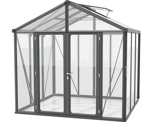 Kweekkas met dubbele deur en dakraam