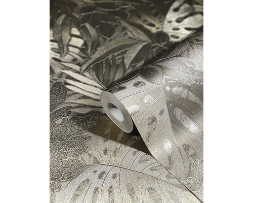 Behangrol met bladerpatroon