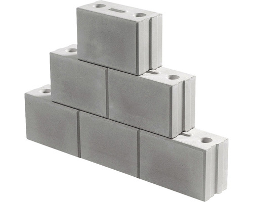 KST Kalkzandsteen vellingblok V150/198 297x150x198 mm Zes grijze bouwstenen gestapeld