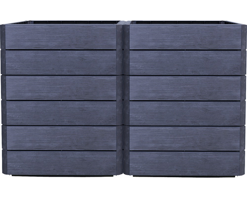 Twee houten plantenbakken voor buiten