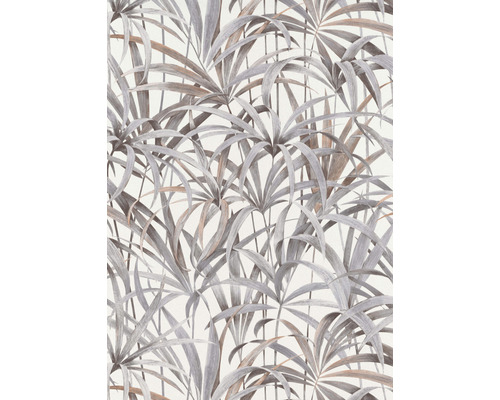 ERISMANN Vliesbehang 10213-10 Code Nature bladeren grijs Behang met palmenbladmotief