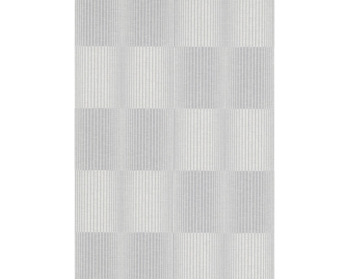 ERISMANN Vliesbehang 10214-31 Code Nature geometrisch grijs Behang met gestreept patroon in een schaakbordopstelling