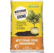 Zak mediterrane potgrond en substraat voor terrassen en tuinen, 30 liter