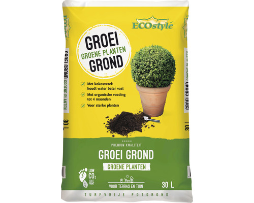 Zak potgrond voor groene planten, 30 liter