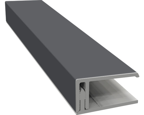 ESCADE Afwerkprofiel eind kunststof RAL7015 leigrijs, 17x40x3000mm Kunststof afwerkprofiel