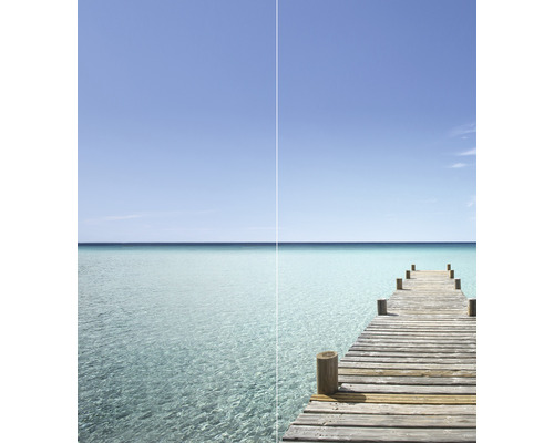 Voor-en-na-weergave van een steiger met en zonder oppervlaktebehandeling