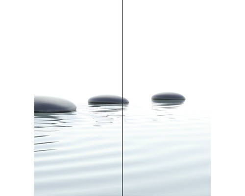 Decoratieve afbeelding met stenen in het water