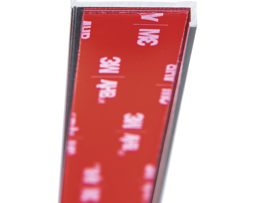 SCHULTE Eindprofiel Decodesign voor douche achterwanden aluminium 2500 mm Aluminium profiel met 3M plakstrip voor bevestiging