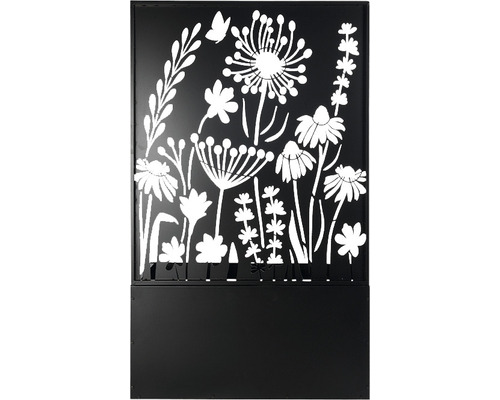 Schermelement met bloemdecoratie voor de tuin