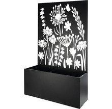 Bloembak met bloemenpatroon achterwand