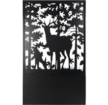 ESSCHERT'S GARDEN Plantenbak met trellis hert zwart 100 x 39 x 140,5 cm