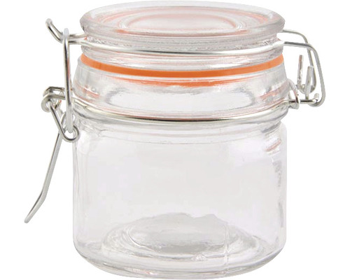 Lege glazen pot met beugelsluiting