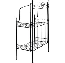 Metalen etagère met twee planken