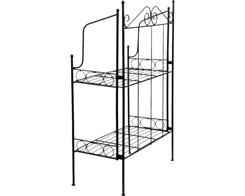 Metalen etagère met twee planken