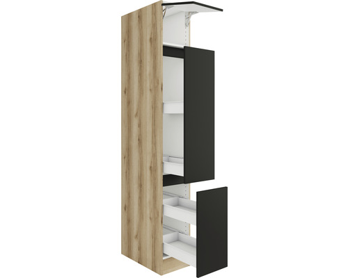 Keukenhoge kast met laden en deur