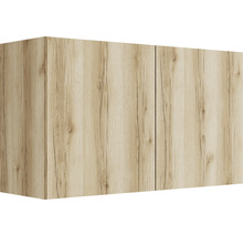 Hangende kast met twee deuren in houtlook