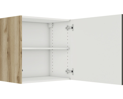 Geopende hangkast met plank