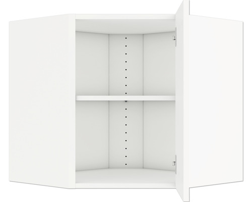 Open hoekkast met één plank