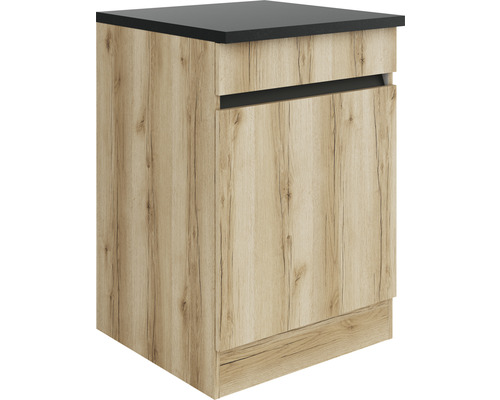 OPTIFIT Onderkast met schuiflade en draaideur Kaya290 wild eiken 60x60x88 cm Onderkast met een deur en een werkblad